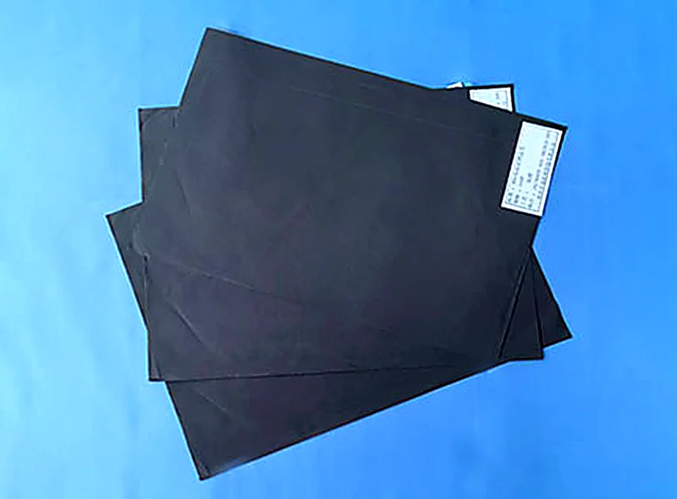 Double-sided black flame-retardant conductive cloth
